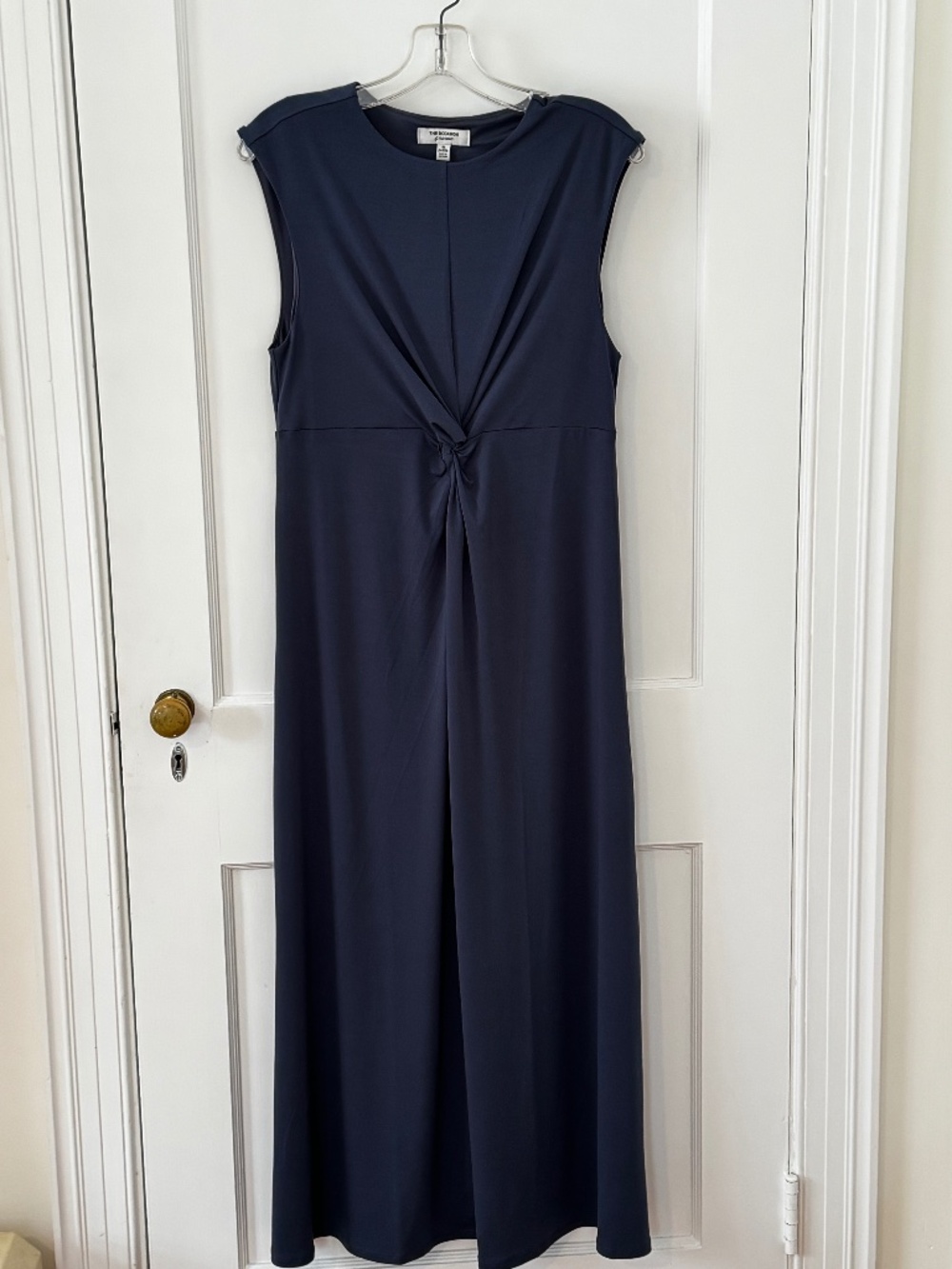 NEW! Never worn Old Navy stretchy knot-bodice empire-waist maxi dress, navy, MP